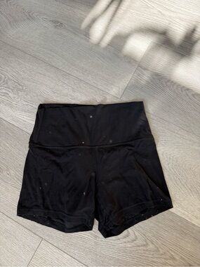 lululemon athletica Black High-Waist Workout Shorts